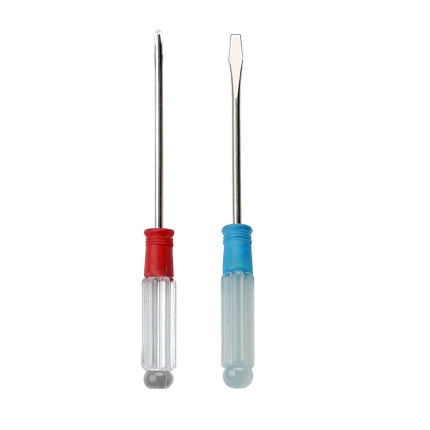 3x75 мм Магнитная отвертка/гайковерт, крестовая/шлицевая 3-дюймовая ремонтная отвертка с прозрачной ручкой для игрушек и телефонов