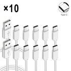 USB-кабель для быстрой зарядки, 2 А, Type-C, шнур для синхронизации данных для OPPO A74, A54, A53, A52, A72 Reno 3, 2, Z, F Pro, Huawei P30, P20 Lite, кабели Xiaomi