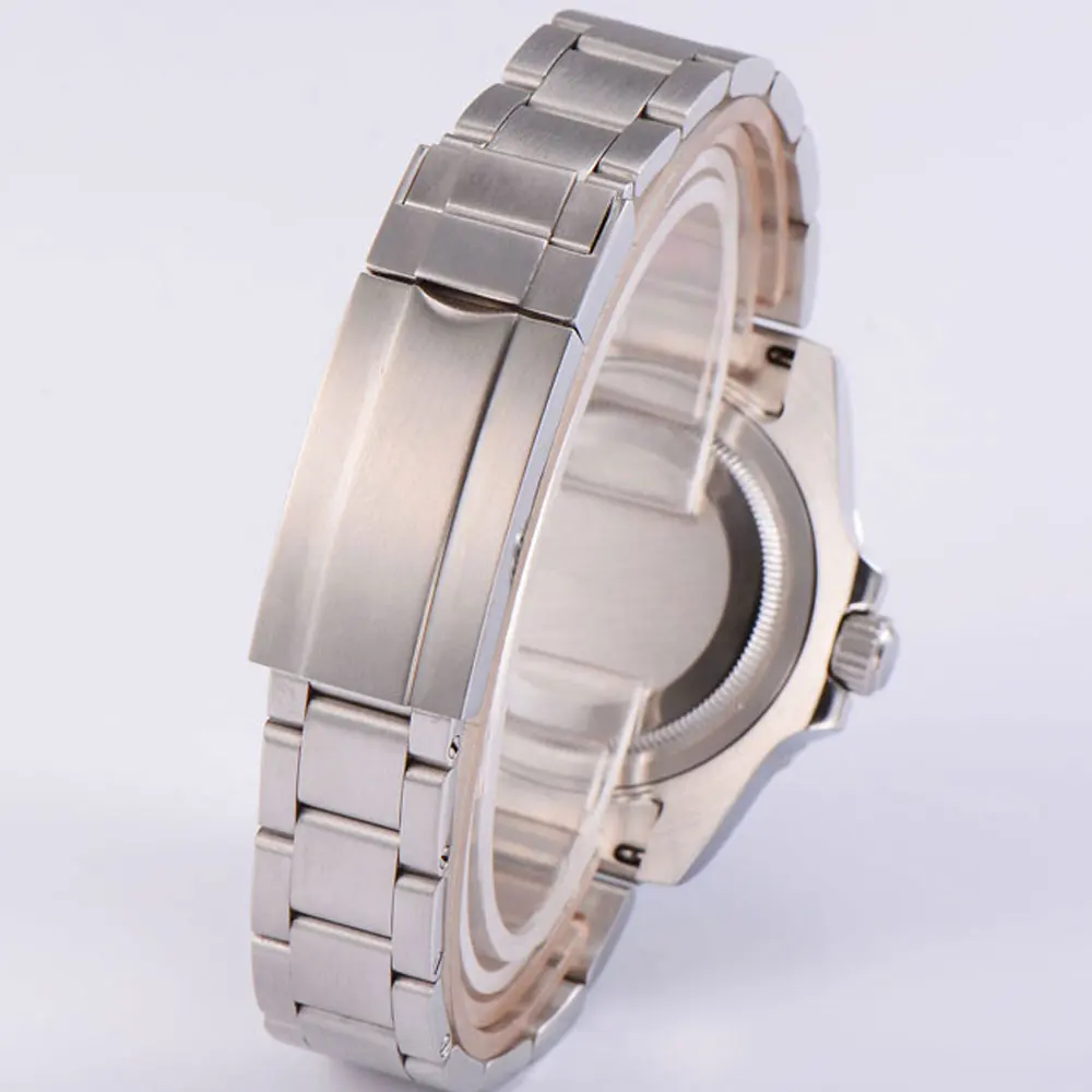 Роскошные Механические часы Bliger 40 мм черный циферблат стекло saphire керамическая