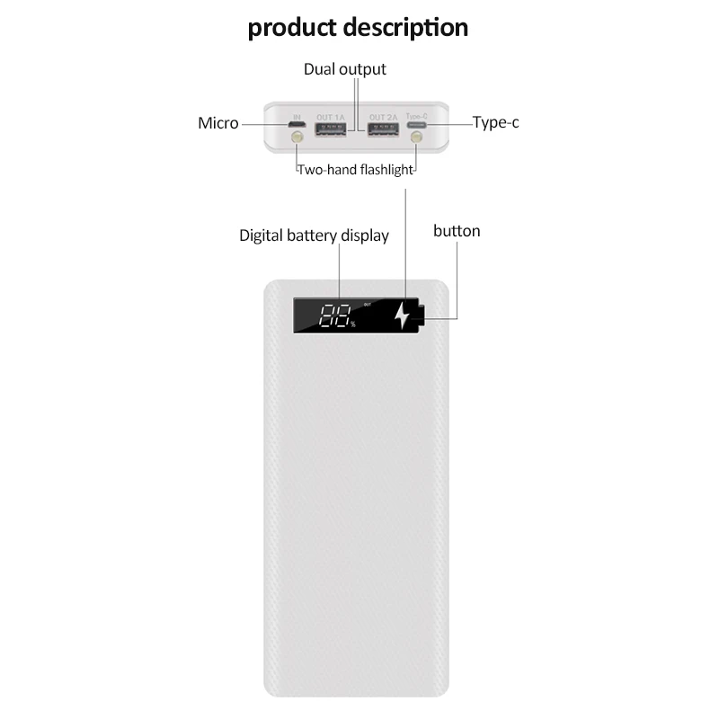Бесплатная Сварка 8*18650 Коробка для хранения аккумуляторов 5 в двойной USB чехол