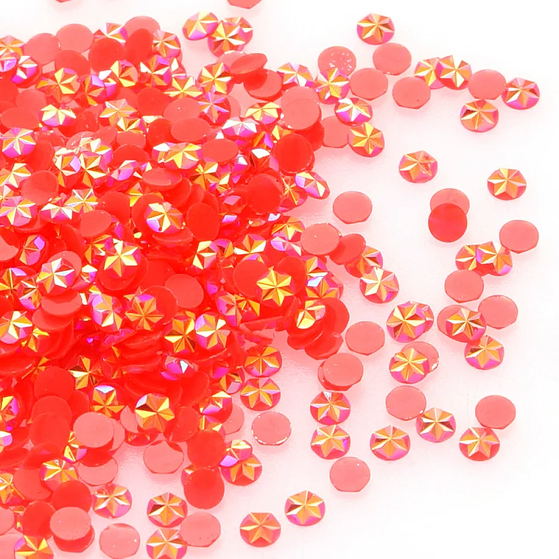 1000 шт. квадратные Красочные Стразы из смолы без горячей фиксации стразы с плоской
