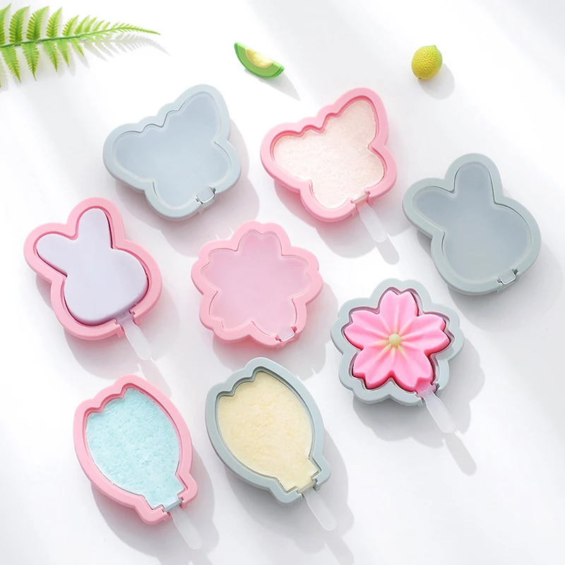 1 шт. милый кролик цветы бабочки форма для детей сделай сам лотки мороженого