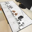 Большой скоростной игровой коврик для мыши Mairuige с милыми белыми собаками, геймерский коврик для мыши с фиксируемой кромкой, коврик для клавиатуры, большой Настольный коврик для мыши для CSGO Dota 2