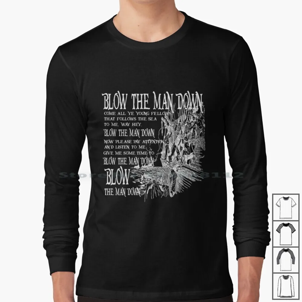 

Down Sea Shanty Long Sleeve T Shirt Down Sea Shanty Pirate