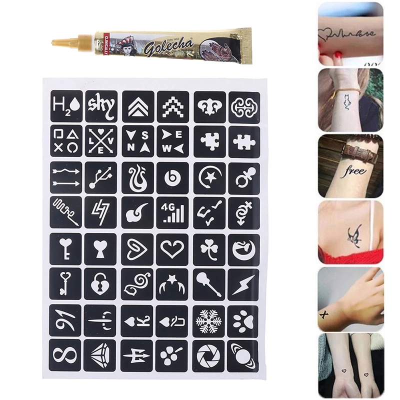 1 шт. черный цвет индийская хна паста конус красота мехенди для женщин палец крем