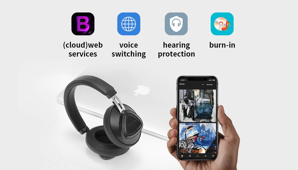Bluedio TMS Беспроводные наушники с микрофоном монитор Студия bluetooth гарнитура Голосовое управление для музыки и телефонов