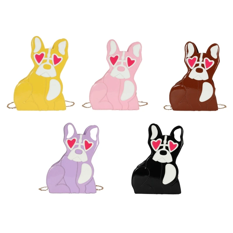 

Cute Puppy Dog Pattern Crossbody Bag Women Girls PU Leather Shoulder Bag Casual Travel Messenger Handbag Female Shopping Tote