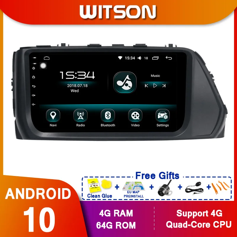 WITSON 9 &quotFULL HD сенсорный экран Android 10 0 Восьмиядерный Автомобильный GPS