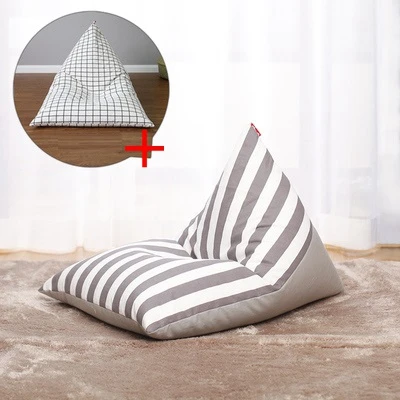 Stripe Sofa Детское ленивое Кресло-мешок мини татами моющийся удаляемый моющийся стул детский учебное место диван с мультипликационным героем - Цвет: Stripe Sofa
