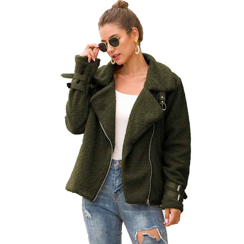 Женская куртка Lossky теплая плюшевая на молнии большого размера 2019 | одежда