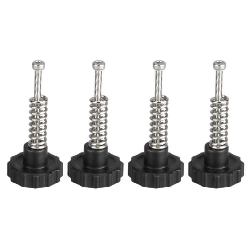 

4Pcs New DIY Leveling Modules 3D Printer Heatbed Leveling Kit 4Pcs Adjustment Nut+4Pcs Springs+4Pcs M3 Screw Heatbed Kit