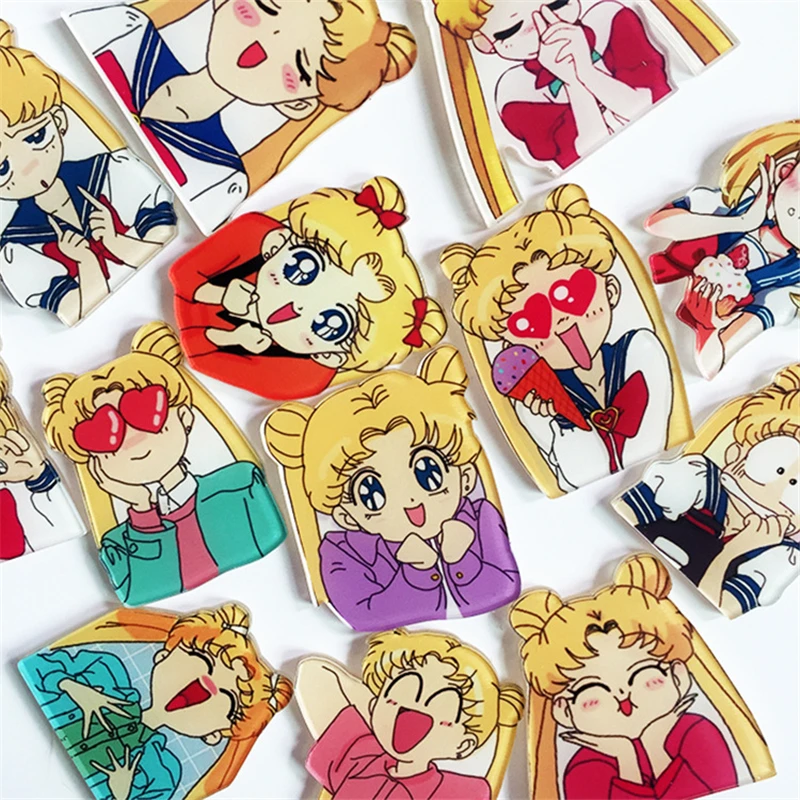 Значок Сейлор Мун брошь Tsukino Usagi COS значок из акрилового материала аниме