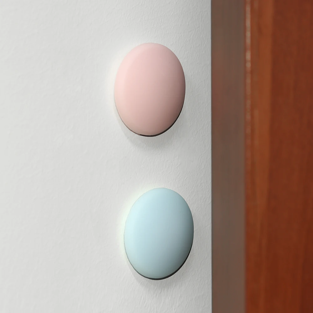 Новинка самоклеящаяся резиновая круглая защитная накладка на дверь Настенная