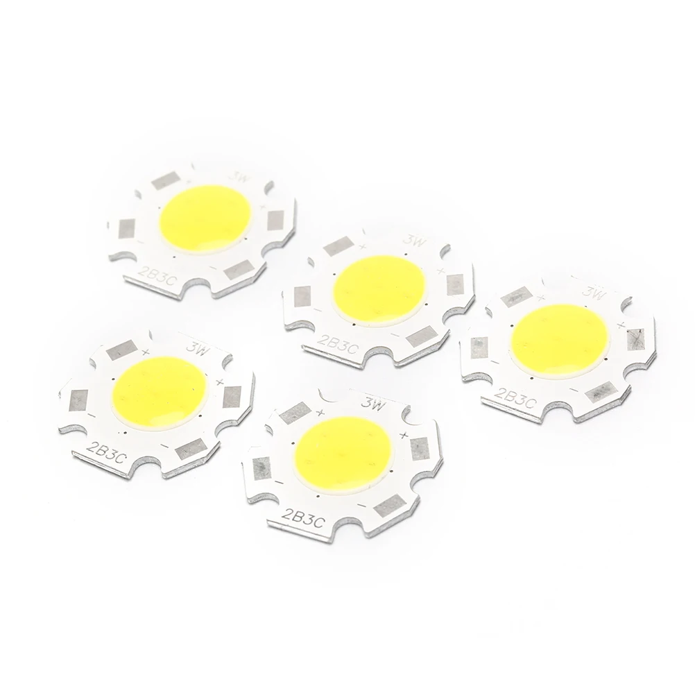 

5PCS COB 3W LED Cob Light Source Chip 300m Spot Lights Chip On Board Bulb Ceiling Spotlight Lamp Lighting