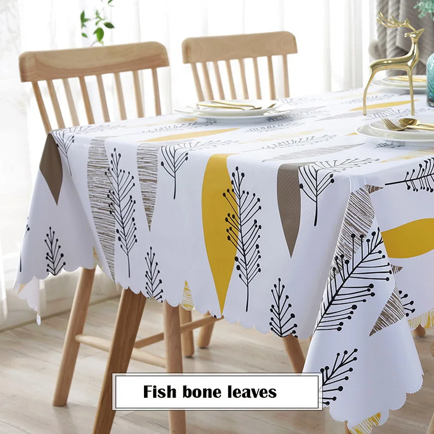 Скатерти с листьями современный чехол для стола фоновая ткань фотографии ПВХ