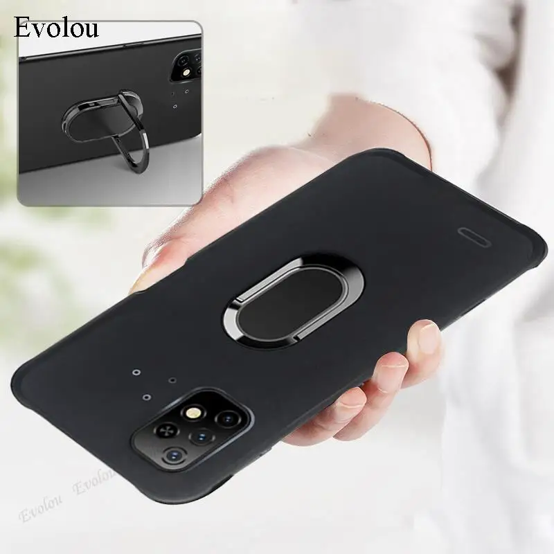 soft silicone case for umidigi bison x10 pro stand holder finger ring magnet phone cover for umidigi bison pro protect back capa free global shipping