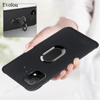 Soft Silicone Case For Umidigi Bison X10 Pro Stand Holder Finger Ring Magnet Phone Cover For Umidigi Bison Pro Protect Back Capa
