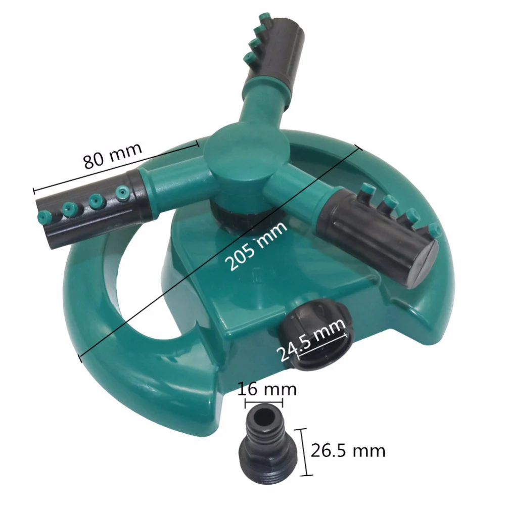 

Garden Sprinklers Automatic Watering Lawn Sprinkler 360 Automatic Rotation Nursery Irrigation Rotating Trigeminal Irrigation