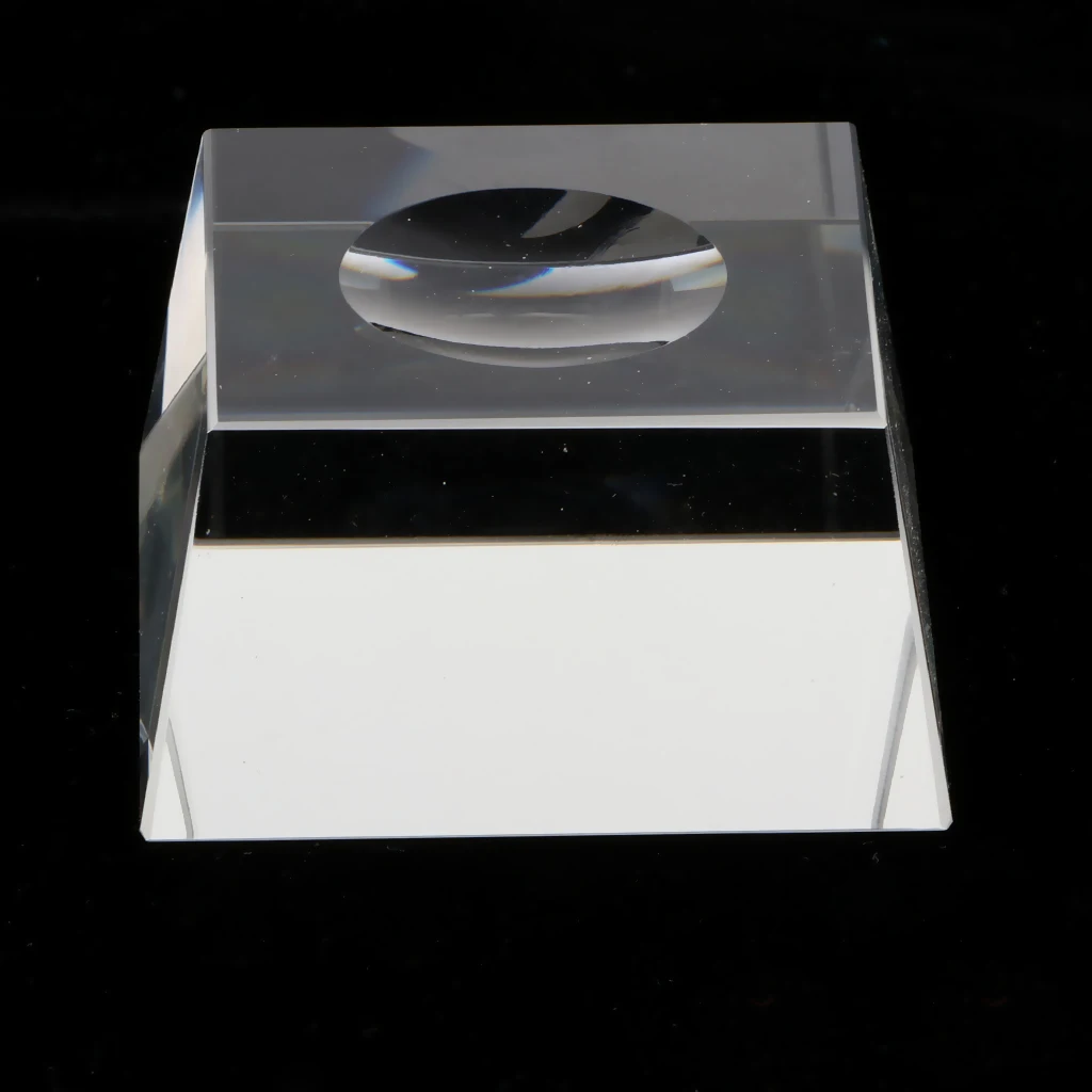 Прозрачная квадратная подставка с хрустальными шариками подходит для шариков 70