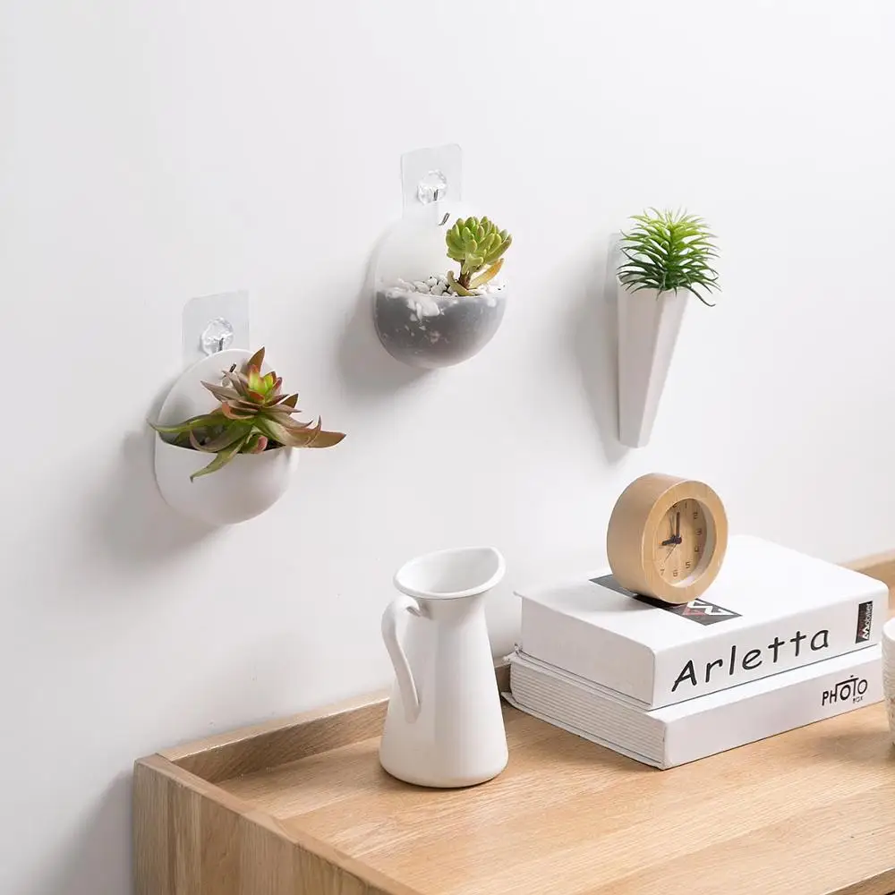 Настенный гидропонный горшок для цветов 1 шт. настенная ваза ленивых пластиковые