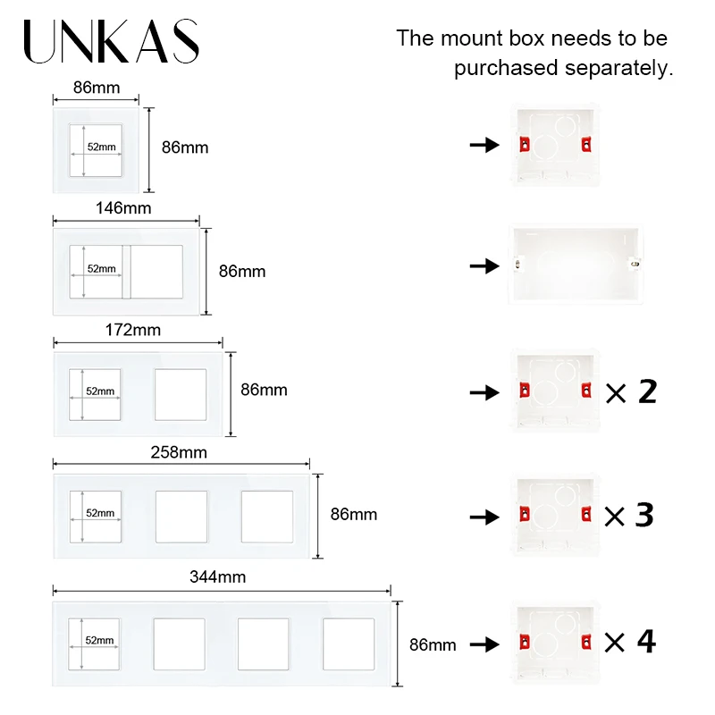 unkas modules diy combination free matching french eu socket usb charger tv rj12 telephone rj45 computer glass panel outlet free global shipping