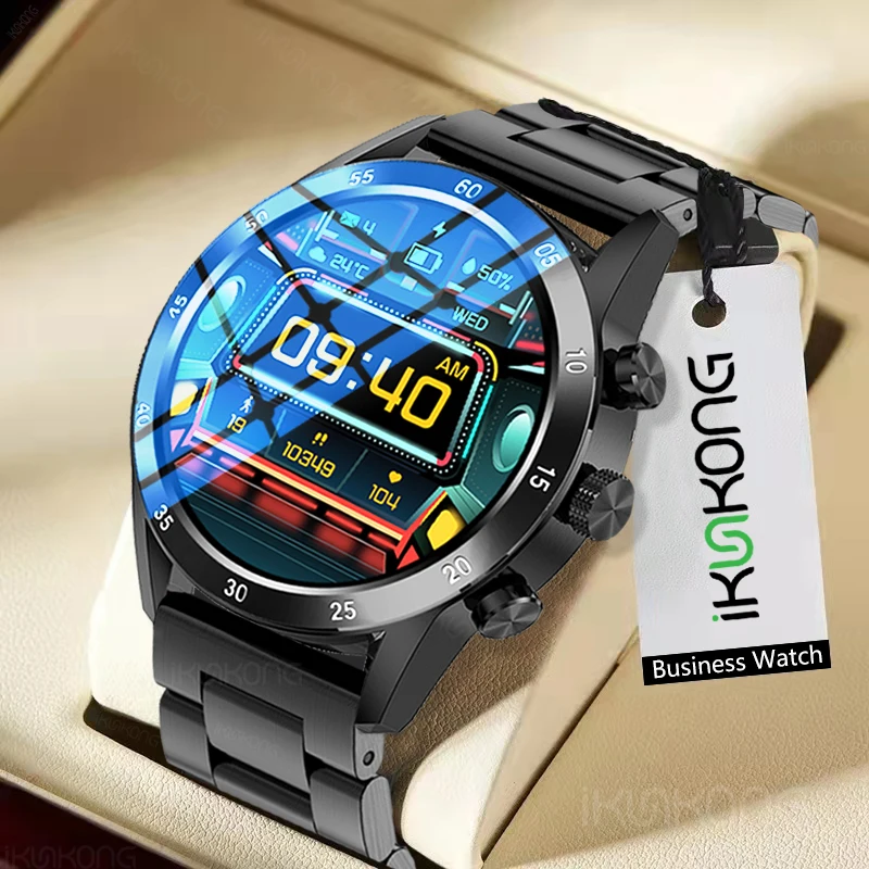 

2022 Bluetooth Call Smart Watch Men 360*360 HD Custom Dial Waterproof Clock Weather display Smartwatch Sports Fitness Tracker