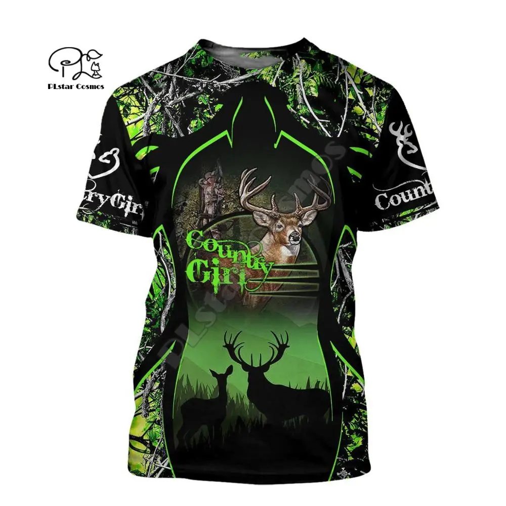 Ух Девушка страна девушка Охотник Олень Охота животных татуировки камуфляж 3dprint