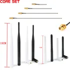 2 шт.1 компл. 2,4 ГГц WiFi антенна 3dbi 6dbi SMA контакты + IPEX к SMA отверстие адаптера кабеля U.FL 58101520 см черный белый для PCI Новинка