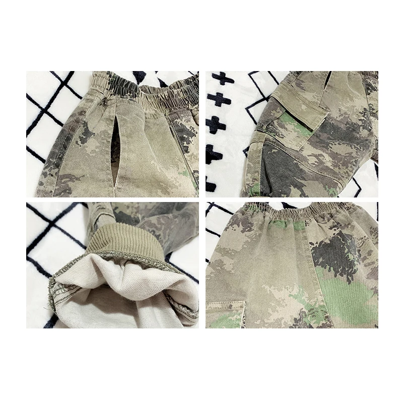 Новинка 135 весенние камуфляжные повседневные брюки для мальчиков 85 2020 см 1 шт.