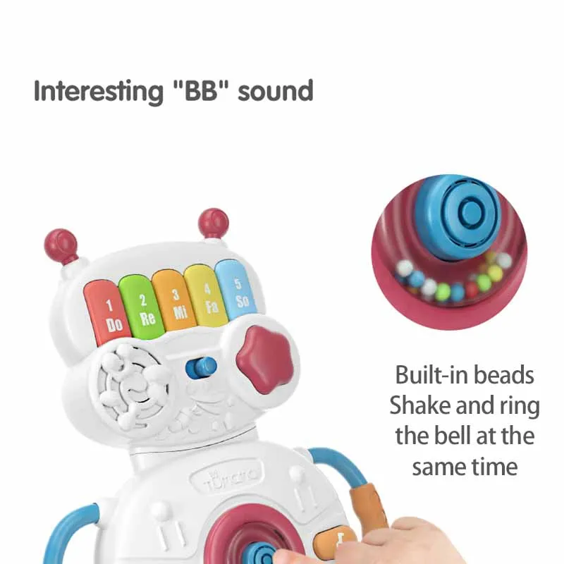 

Multifunctional Toy Musical Instrument Baby robot music Toys toddler Piano with Musical light Kids puzzle Electronic organ Toys