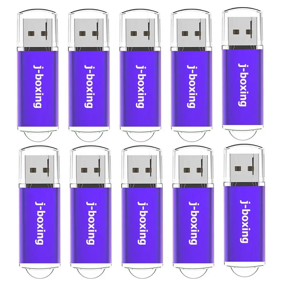 J-бокс USB флэш-накопитель 10 шт./упак. 1 Гб 2 Гб 4 ГБ 8 ГБ 16 ГБ оперативной памяти, 32 Гб встроенной памяти, прямоугольник флеш-накопитель флэш-накопитель USB 2,0 памяти с Кепки для ПК Mac
