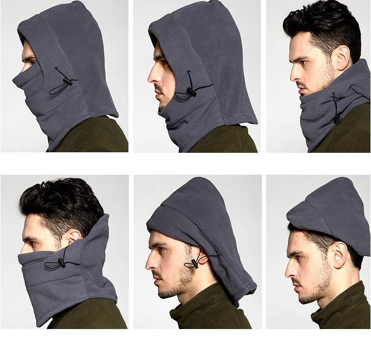 Зимние теплые Балаклава gorro головные уборы для мужчин и женщин капот, покрывающий голову шарф шеи Балаклава Флисовая Лыжная маска с черепом широкий берет-Боб