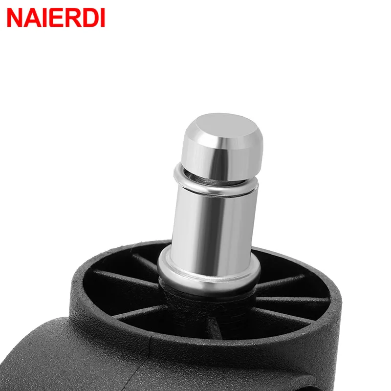 Колесо для мебели NAIERDI 5 шт. универсальное бесшумное колесо 2 дюйма сменные ролики