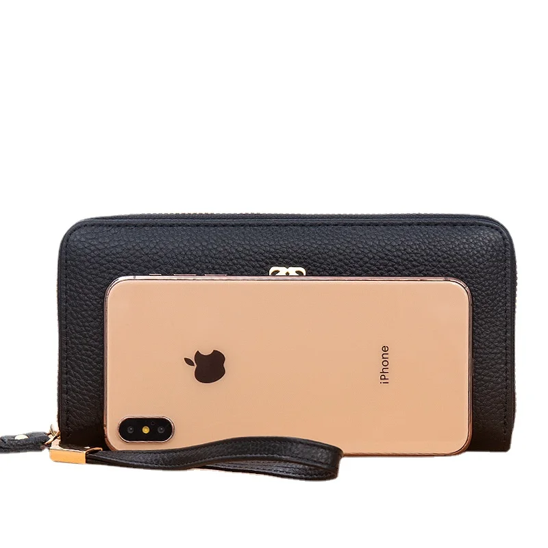 wallet women long section 2021 new fashion leather womens clutch bag korean personality multi function zipper leather wallet free global shipping