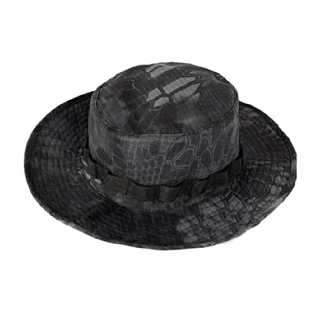 Tactical Spec Caps Sports Climbing Hiking Bucket cap Python black Military Boonie Sun Hat | Спорт и развлечения