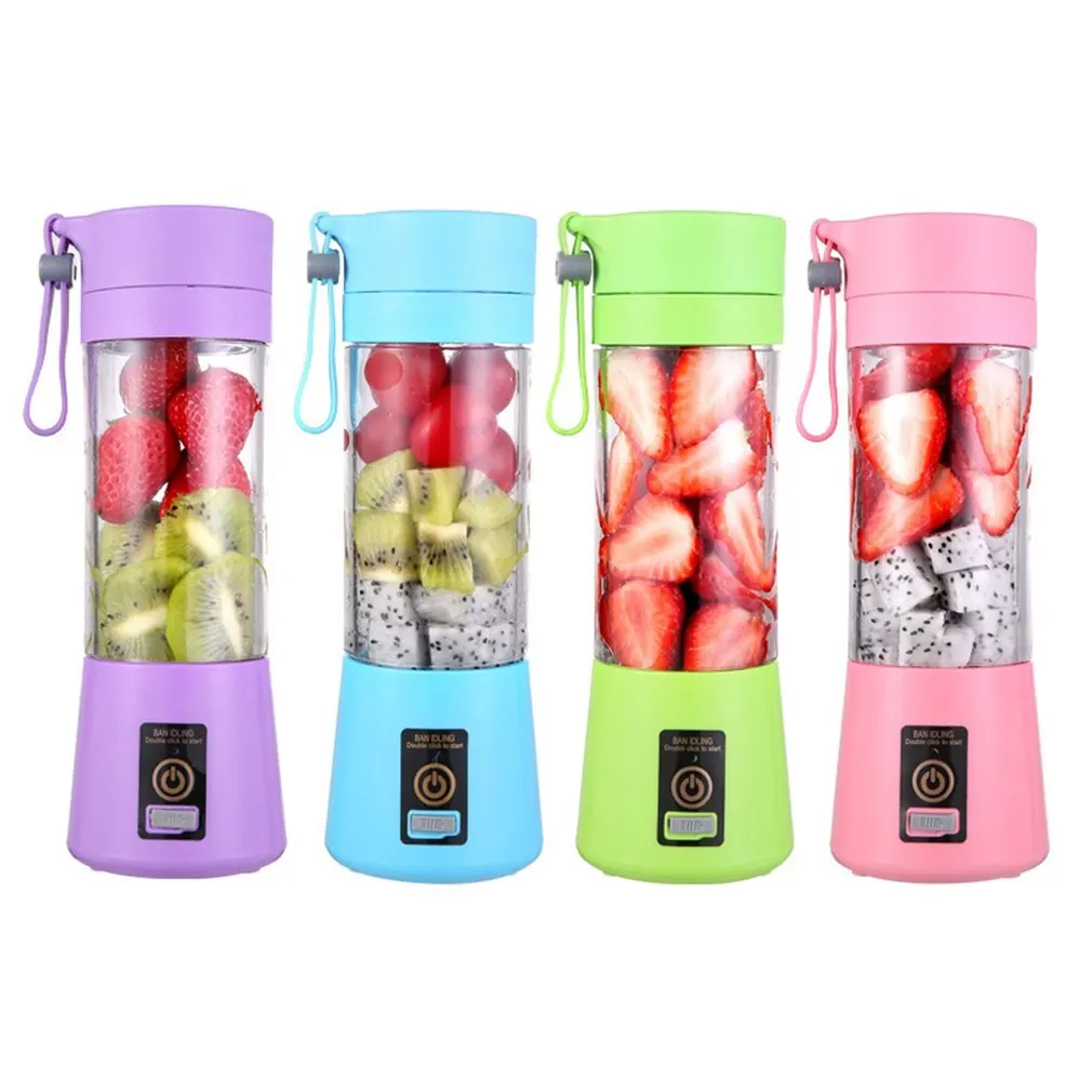 Blender mixer juicer blender juice maker 2 blades Portable Blend USB Rechargeable Mini Juice Machine Smoothie Maker