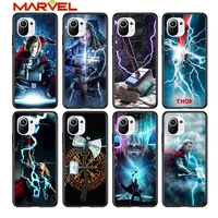 thor marvel hero for xiaomi mi 11 10t note 10 ultra 5g 9 9t se 8 a3 a2 a1 6x pro play f1 lite 5g black phone case