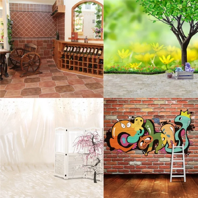 Виниловый реквизит для фотосъемки 3D фон студийной детей платье мультяшных