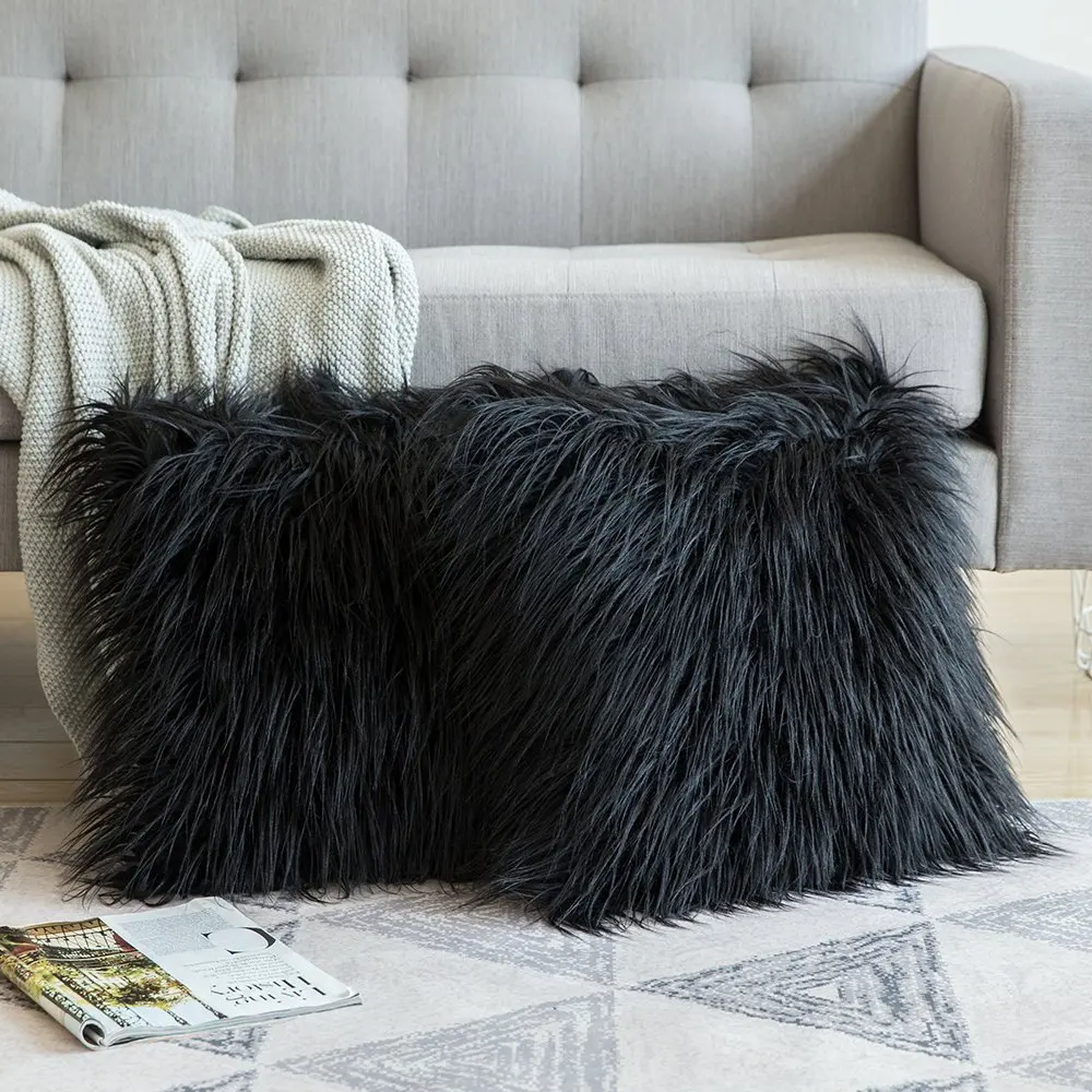 soft fur pillows case plush cushion cover home decor pillow covers living room bedroom sofa decorative pillows cover 43x43cm new free global shipping