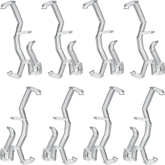 

Valance Clips 10pcs 2.5inch Clear Plastic Hidden Retainer Holder Clip for Window Blind Valance,Horizontal Faux & Wood Blinds Par