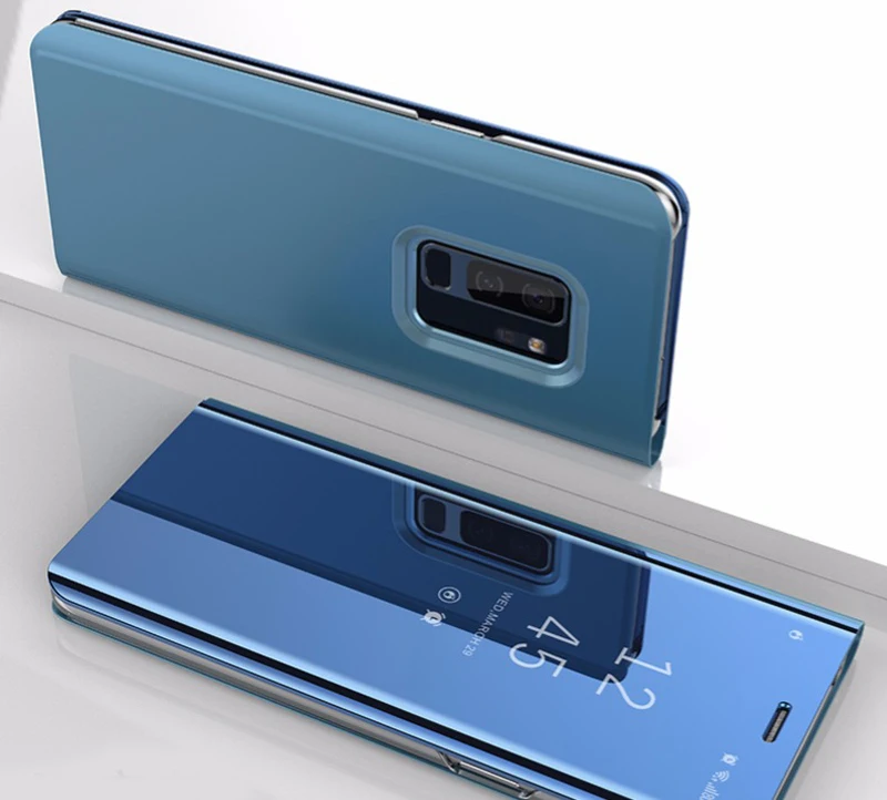 Умный зеркальный флип-чехол для samsung Galaxy Note 10 Plus 9 8 5 4 3 чехол для телефона защитная крышка чехол