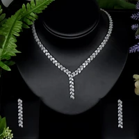 sederyla luxury cubic zircon jewelry women necklace and drop earrings sets luxury dubai nigeria bridal party accessories