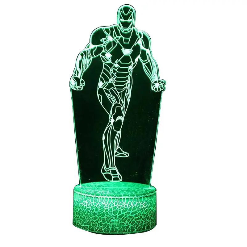 3D Night Light Led Seven Color Remote Control Bedside Lamp Creative Gift Small Table | Lights