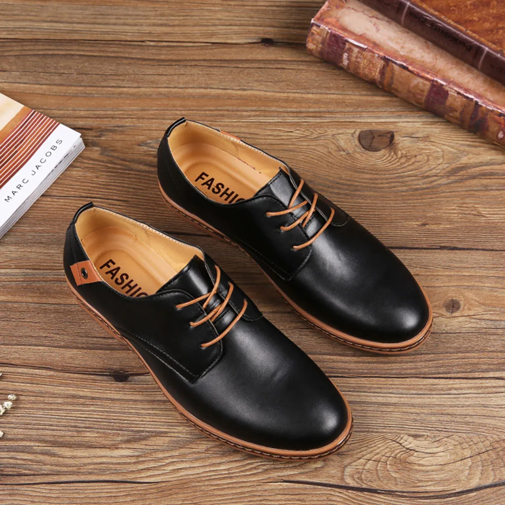 

Luxury Brand Classic Man Dress Shoes Mens Patent Lace Up Leather Black Wedding Shoes Oxford Formal Shoes Big Size Fashion Feb27