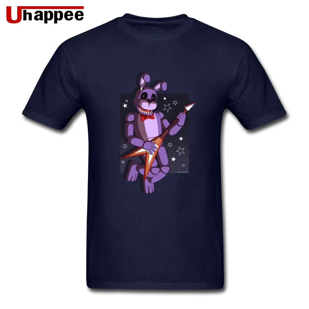 Последние футболки FNAF мужские Slim Fit белый с коротким рукавом личности Рубашки Guy негабаритных официальная одежда