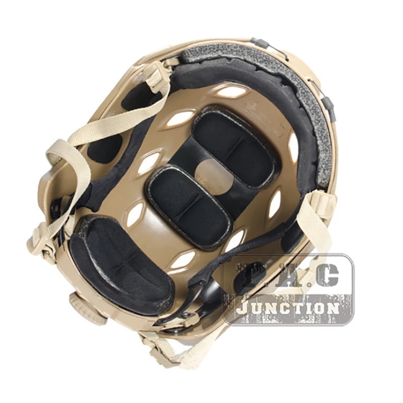 

Emerson Bump Jump Tactical Airsoft Fast Helmet BJ Type Advanced Adjustment Combat Lightweight Modular OPS Helmet w/ Side Rail