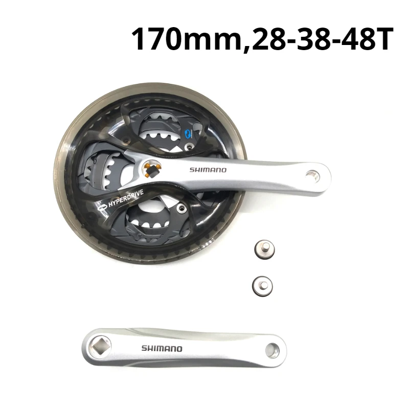 Silver 170mm 48T ACERA FC-M361 MTB шатун для горного велосипеда, 6, 7, 8, Скорость 3x8 24s рукоятки 42-32-22T 48-38-28T 48 т 42 170 мм 175 мм m360 m361 звездочка цепной передачи - Цвет: Silver 170mm 48T