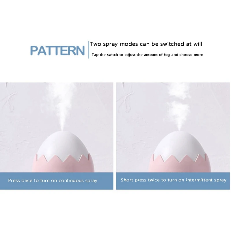 

Cute Pet Mini Home Air Humidifier Light Mist Maker with Light Moisturizing Aromatherapy Desktop Silent Humidifier