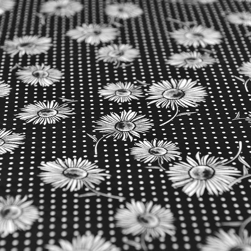 

114cm width Night Chrysanthemum silk crepe de chine silk fabric silk fabric