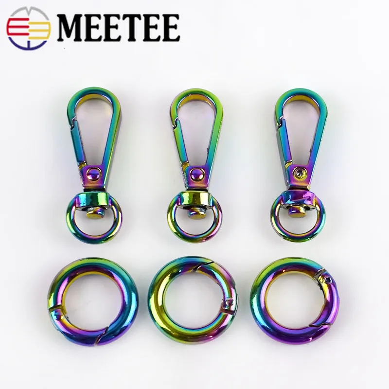 Meetee O Ring Bag металлические пряжки Воротник для собак тканевая лента ремень цепь